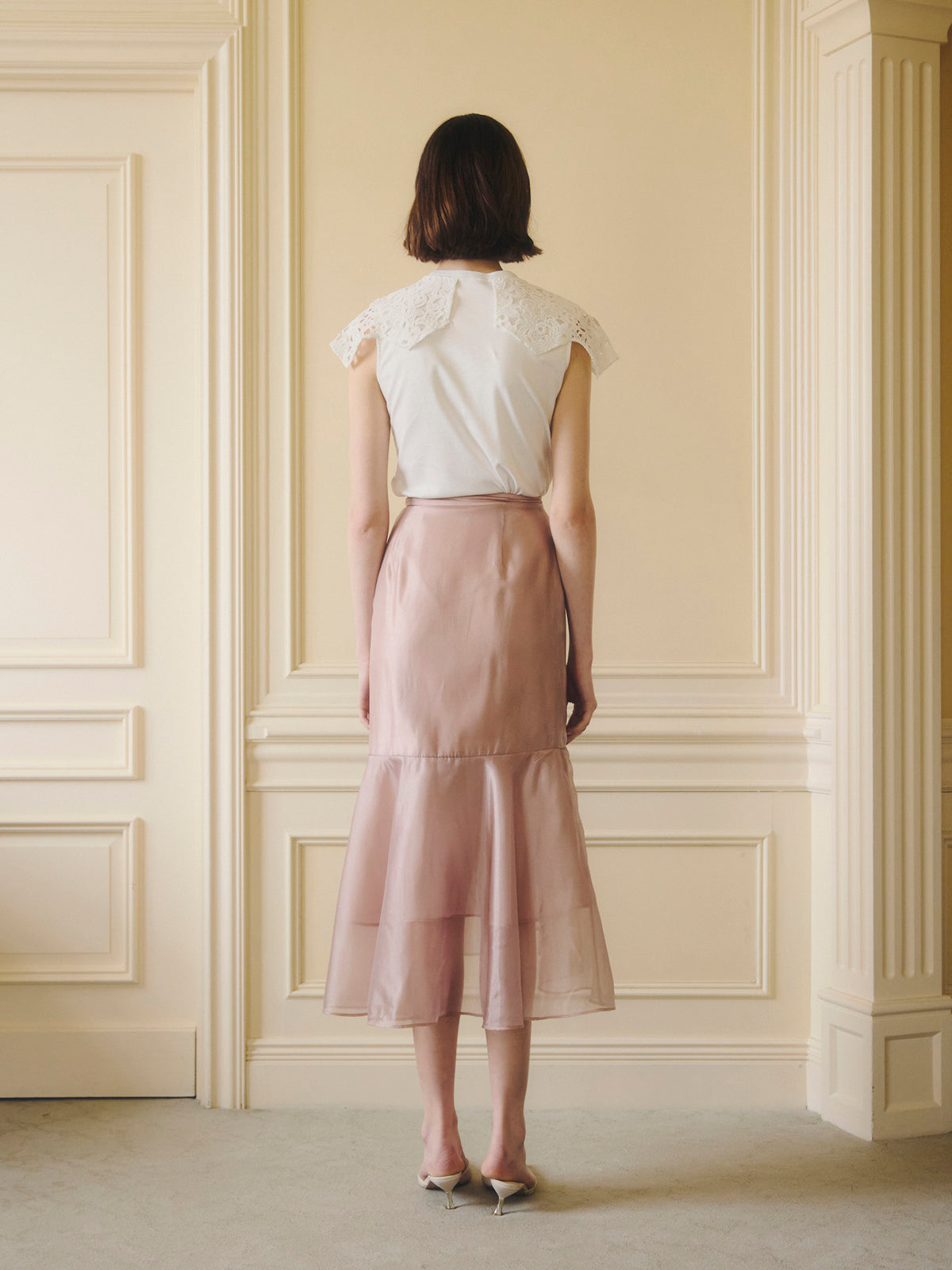 スカート rurumu:Center of the temple sheer Skirt スカート rurumu:Center of the temple sheer Skirt AURORA SHEER SKIRT