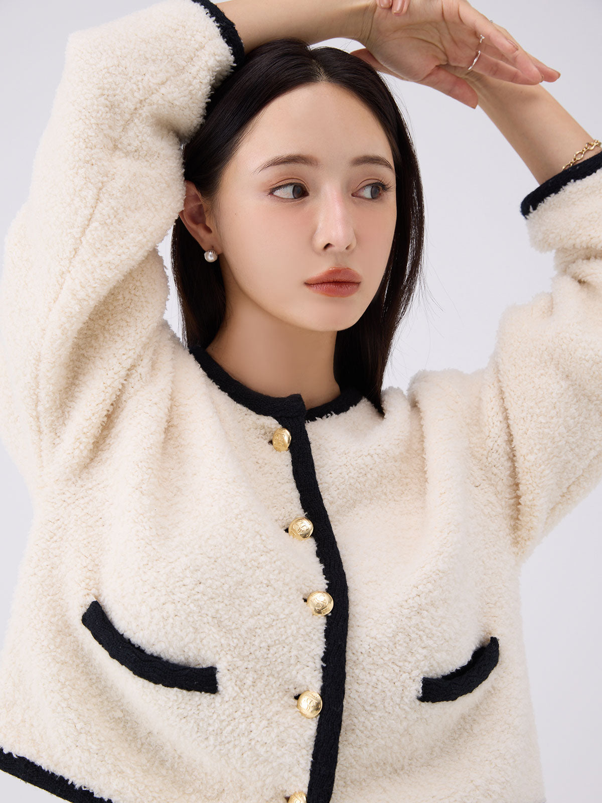 TEDDY KNIT JACKET
