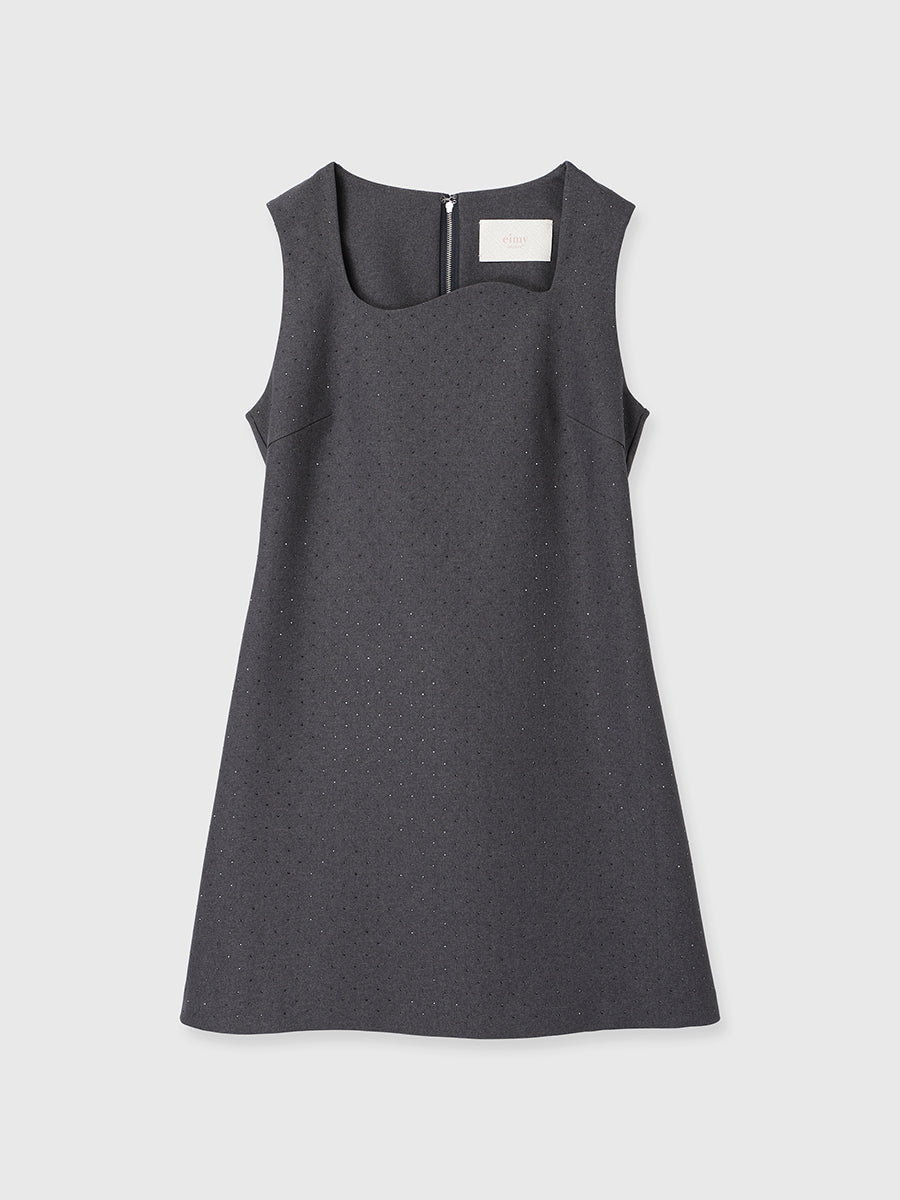 ビジュートリムミニワンピース