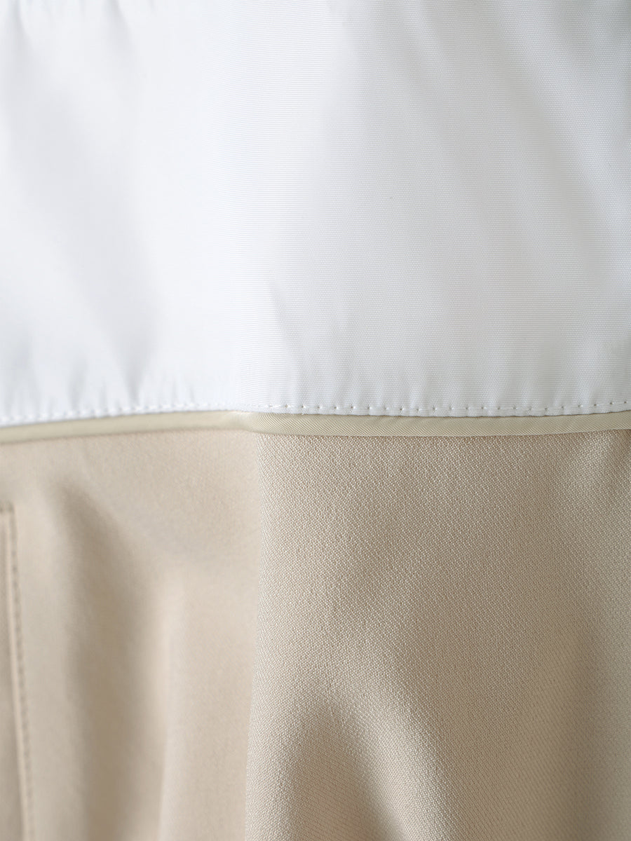 スイッチングバイカラーブルゾン