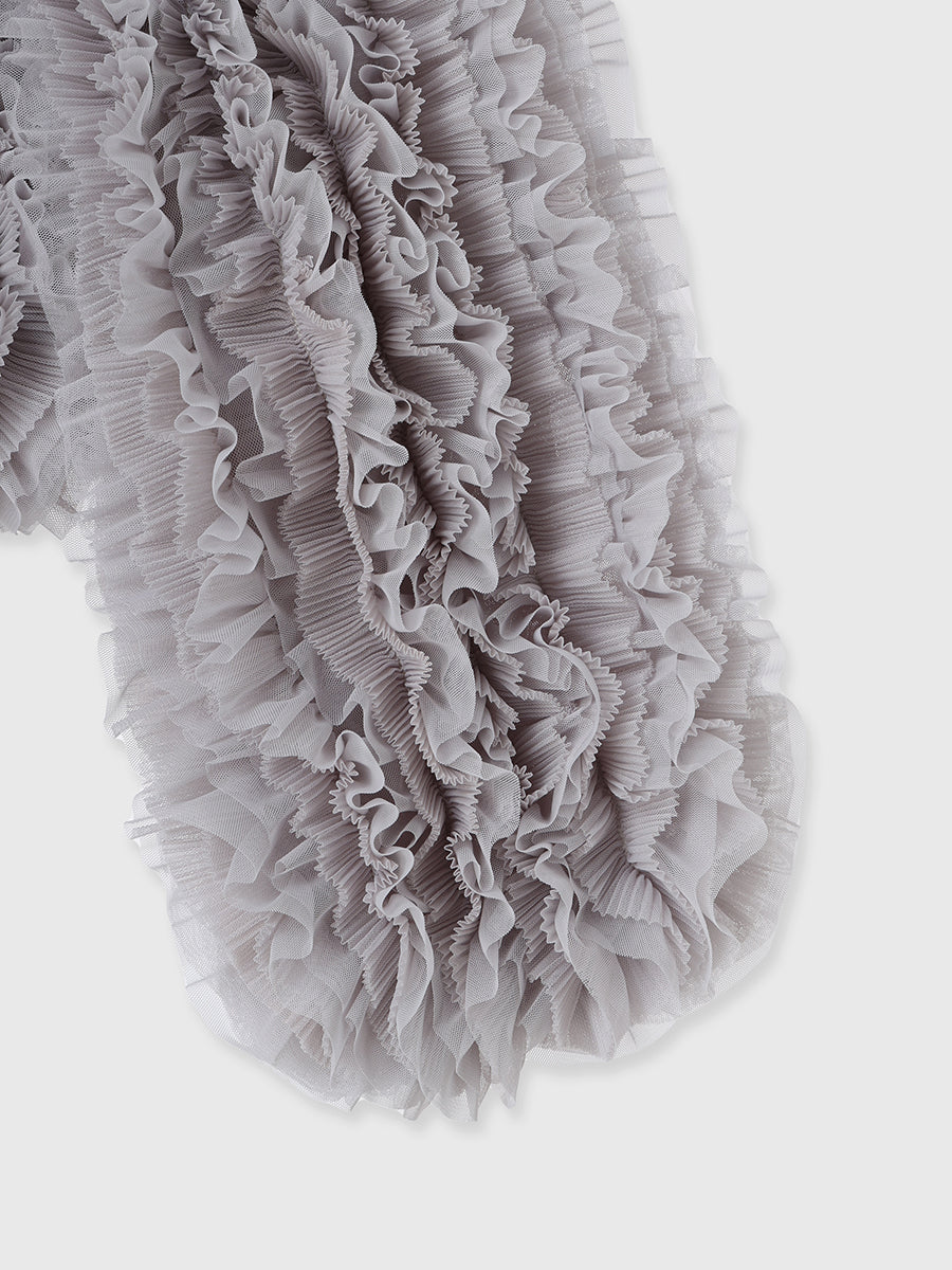 ボリュームチュールオフショルトップス