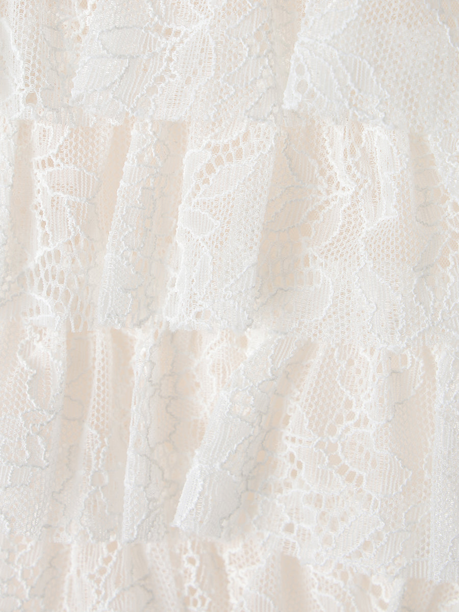 レースティアードワンピース