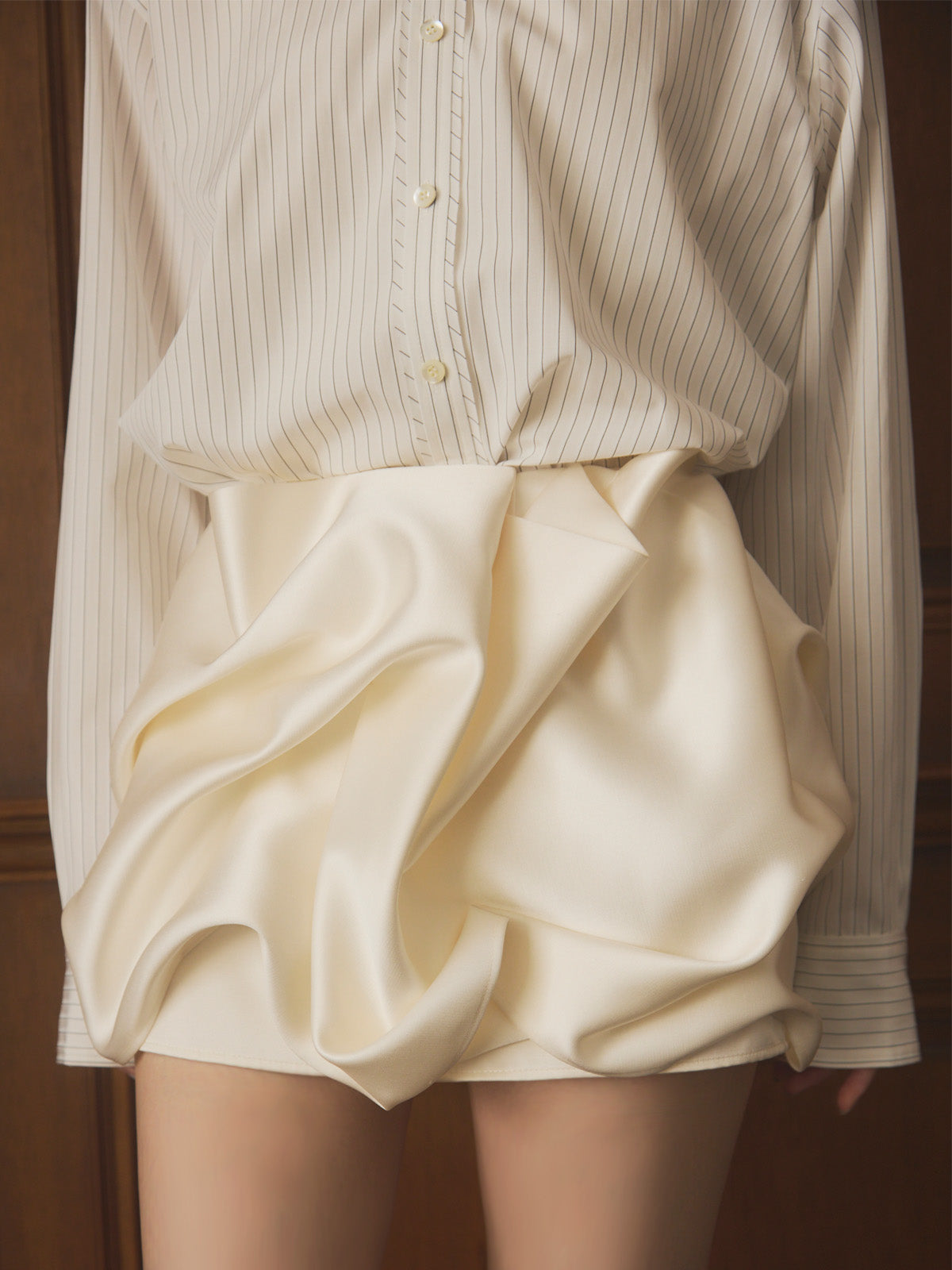 ドレープバルーンミニスカート