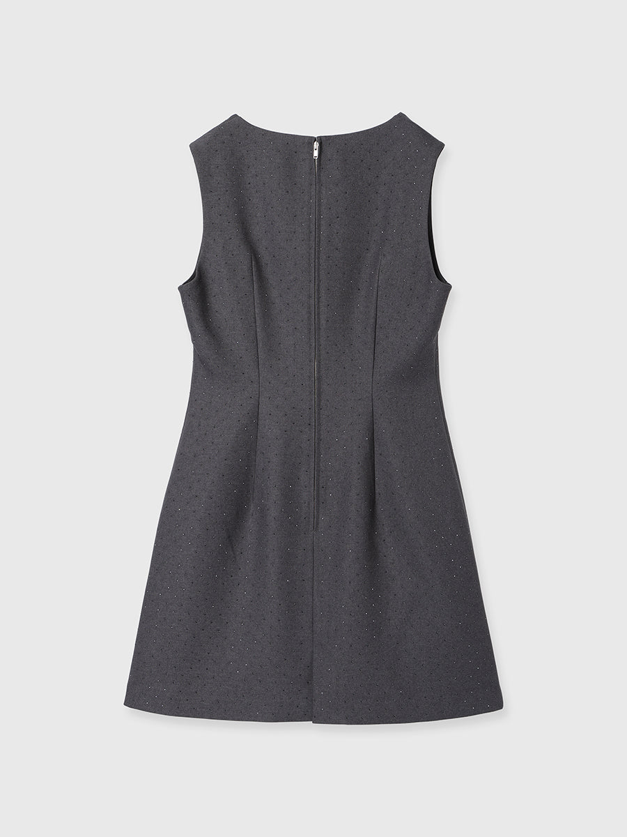 ビジュートリムミニワンピース