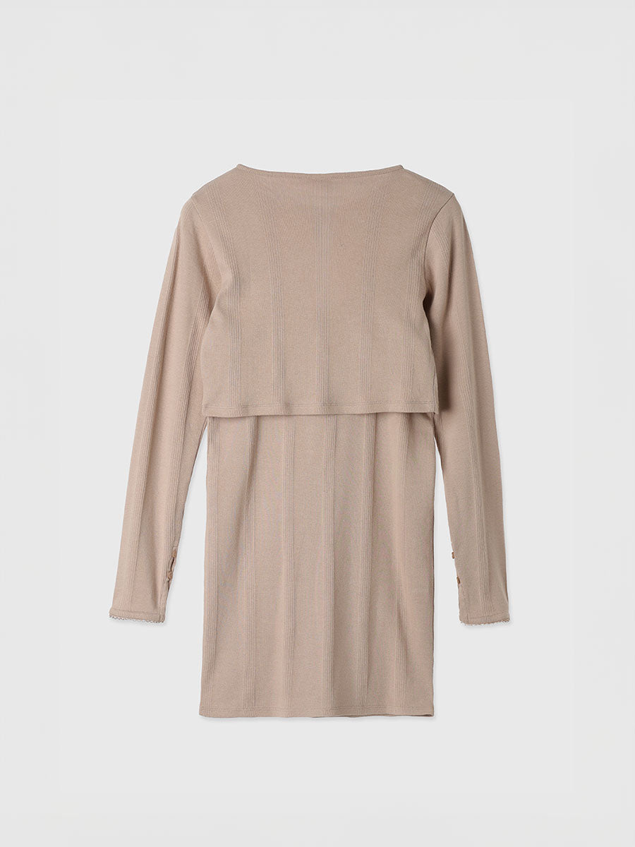 miller×eimy カーデショートワンピース