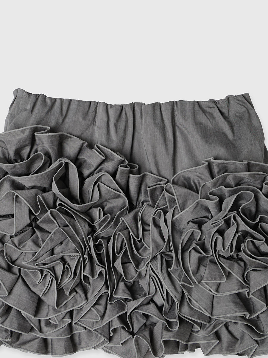 フラワーモチーフミニスカート