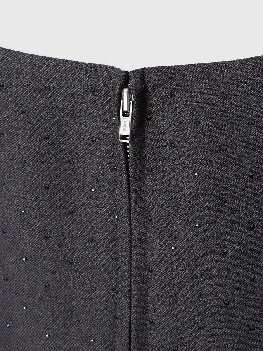 ビジュートリムミニワンピース