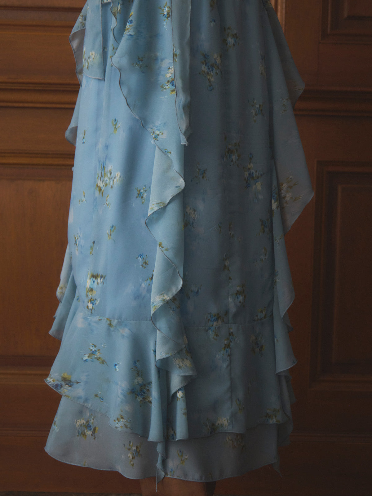 フラワーシフォンドレス