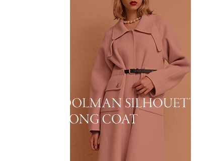 ドルマンシルエットロングコート