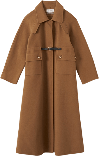 ドルマンシルエットロングコート