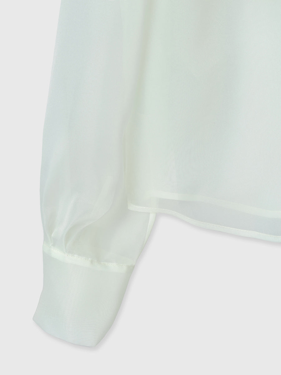 ボウタイシアーブラウス