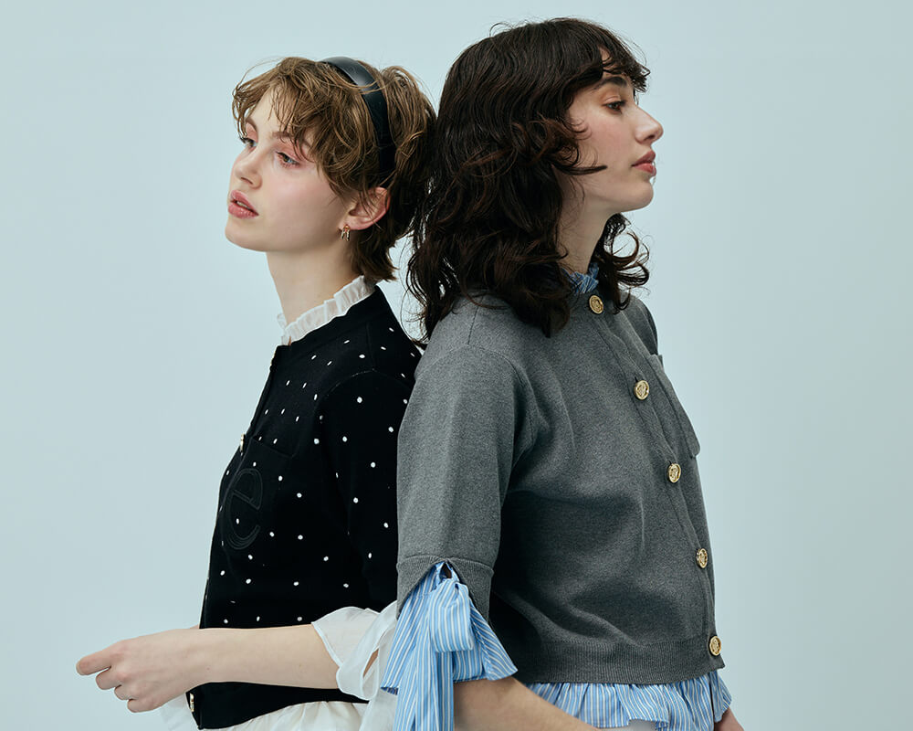 Attached Half Sleeve Cardigan