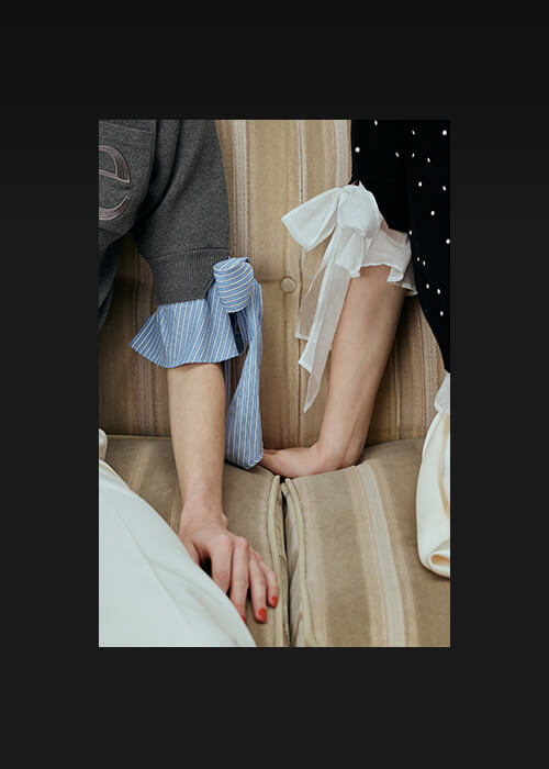 Attached Half Sleeve Cardigan