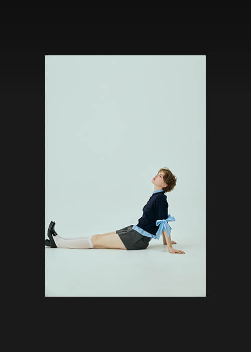 Attached Half Sleeve Cardigan