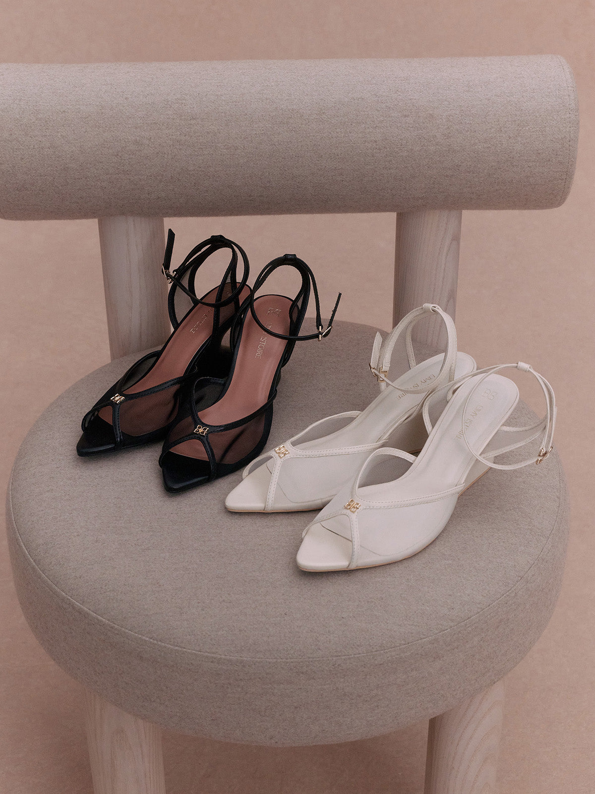 PAPILLON SHEER SANDALS