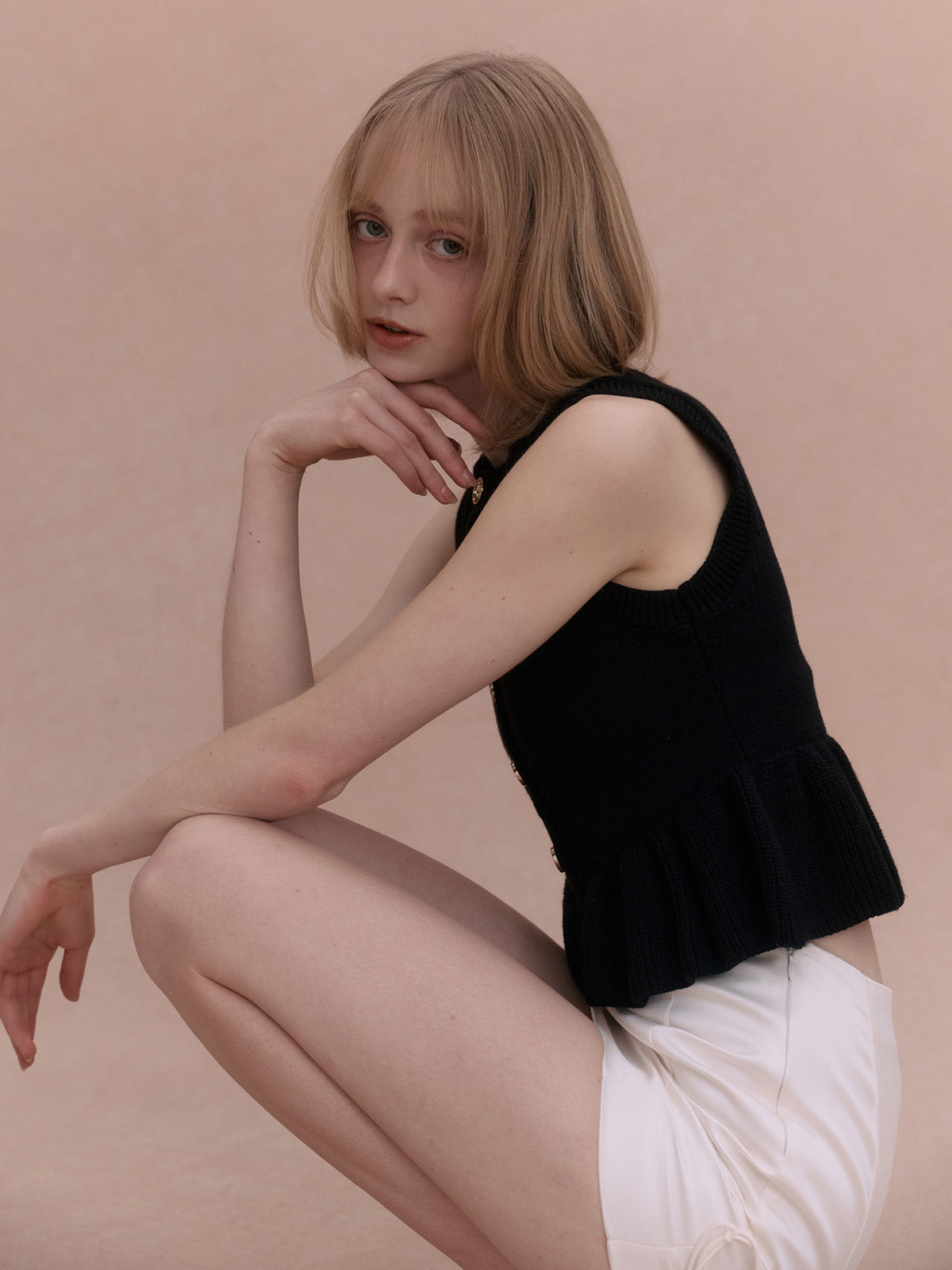 eimy istoire  nac様用2点 ASYMMETRY RIBBON TOPS