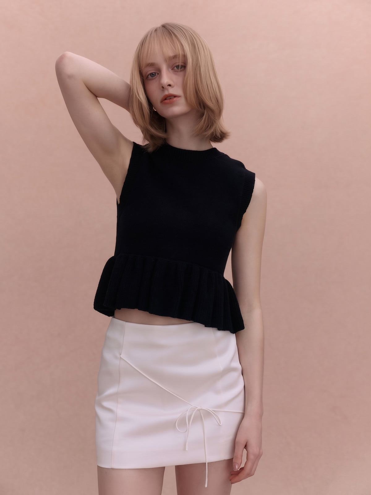 eimy istoire  nac様用2点 ASYMMETRY RIBBON TOPS