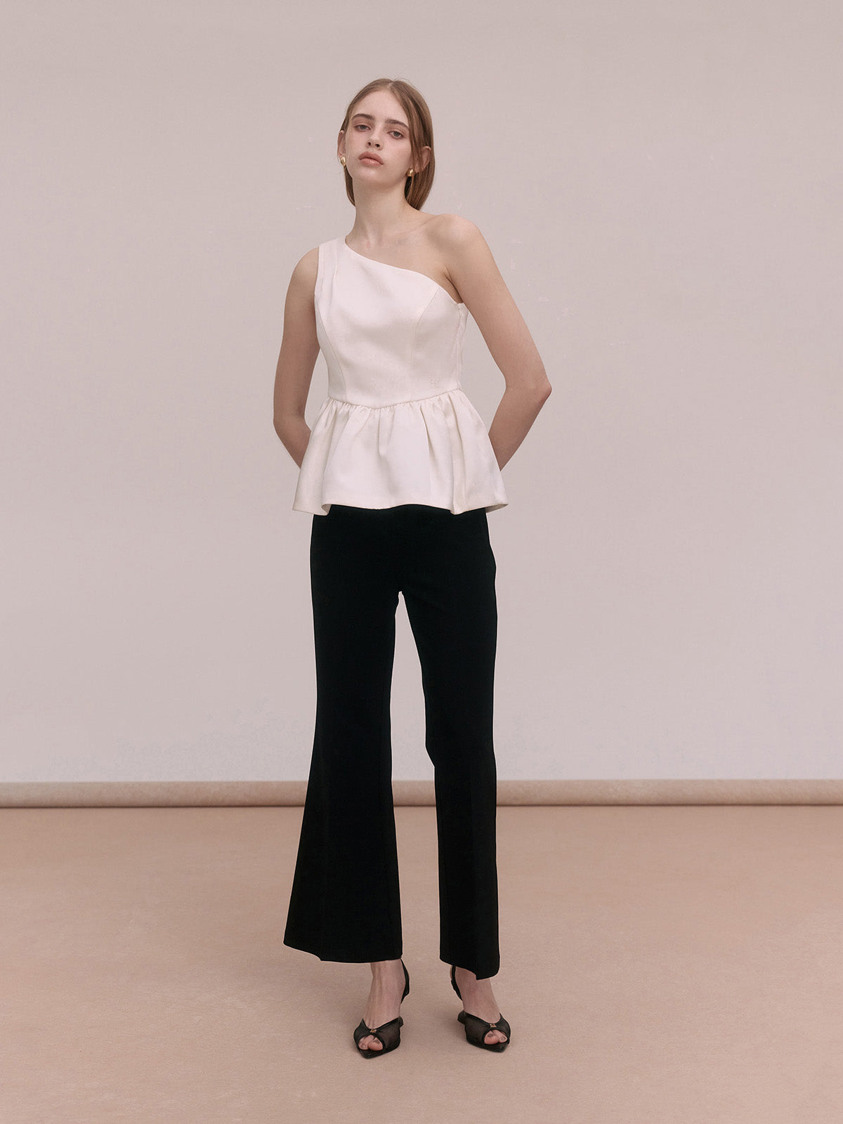 SATIN ONE SHOULDER TOPS
