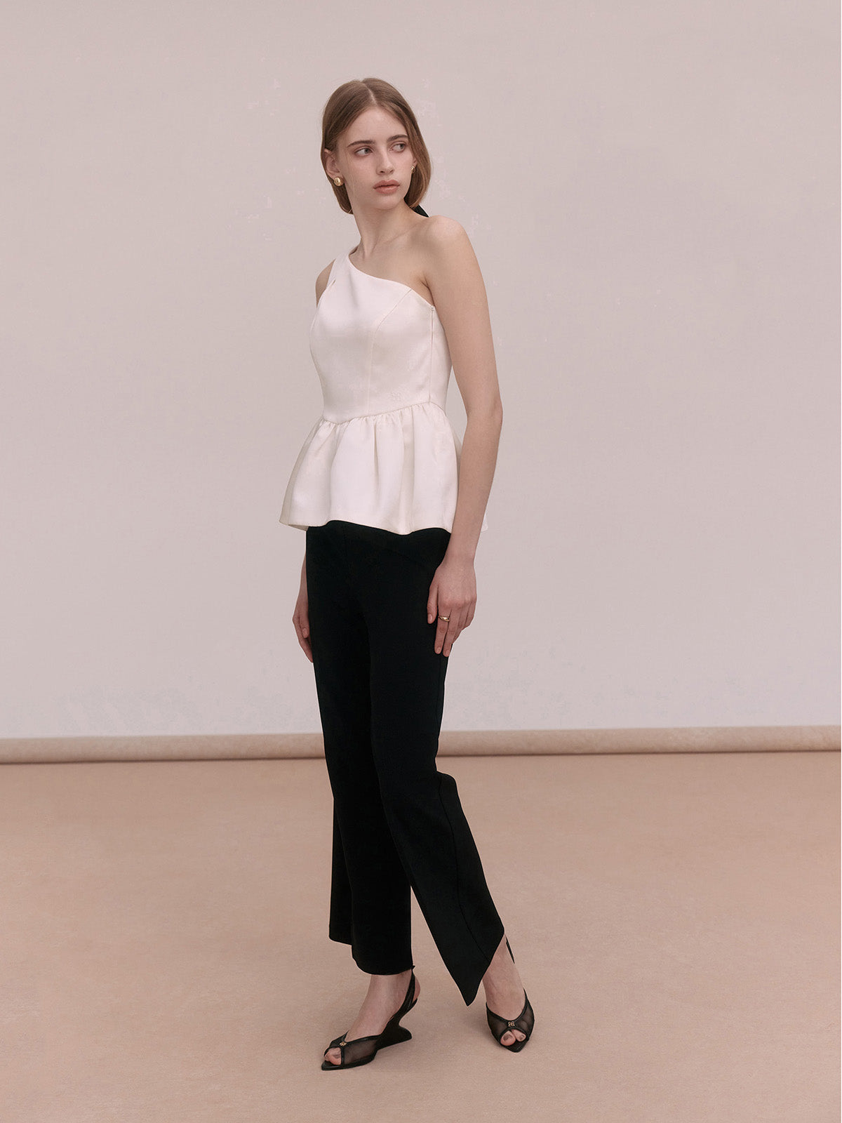 SATIN ONE SHOULDER TOPS