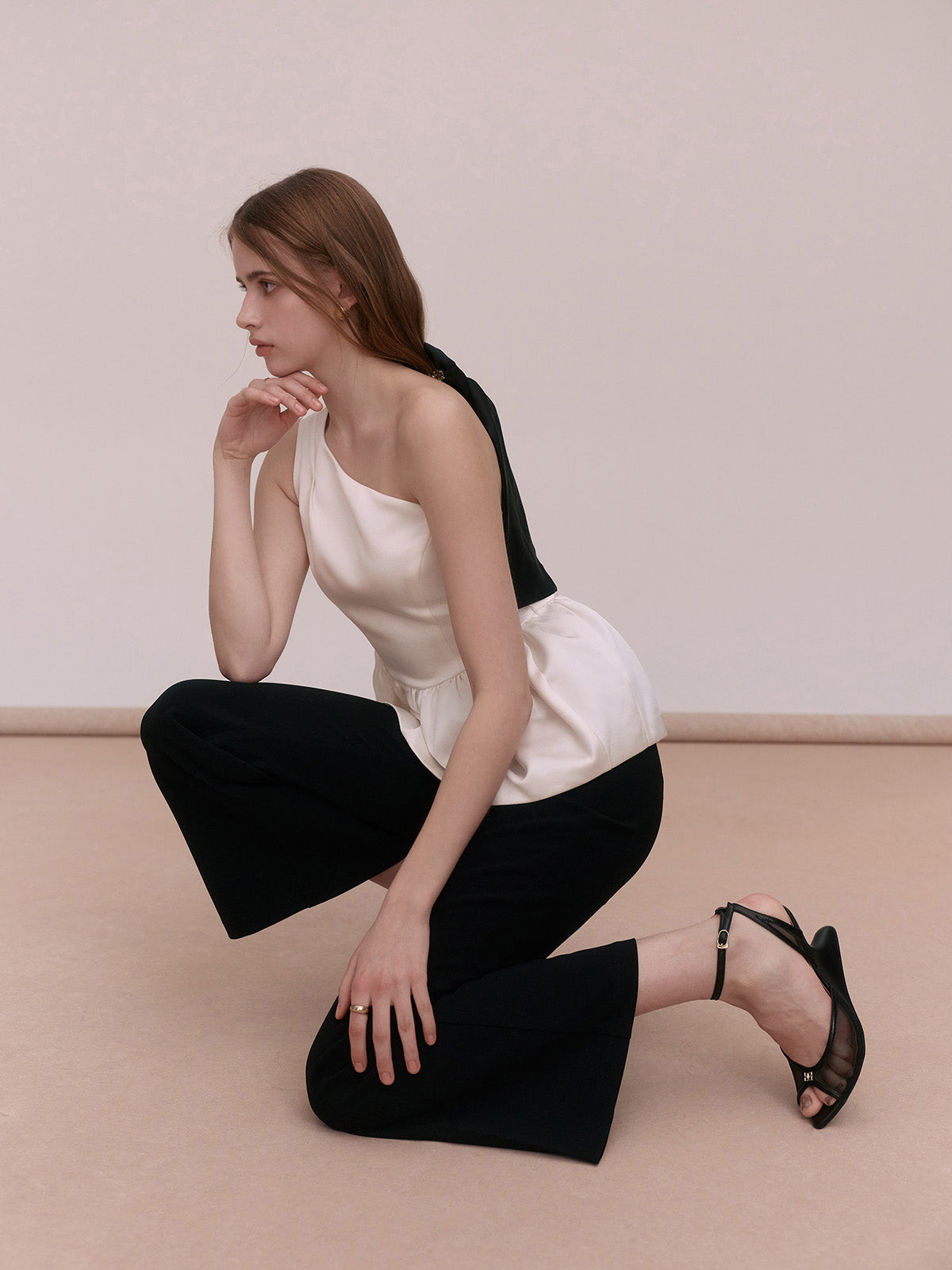 SATIN ONE SHOULDER TOPS
