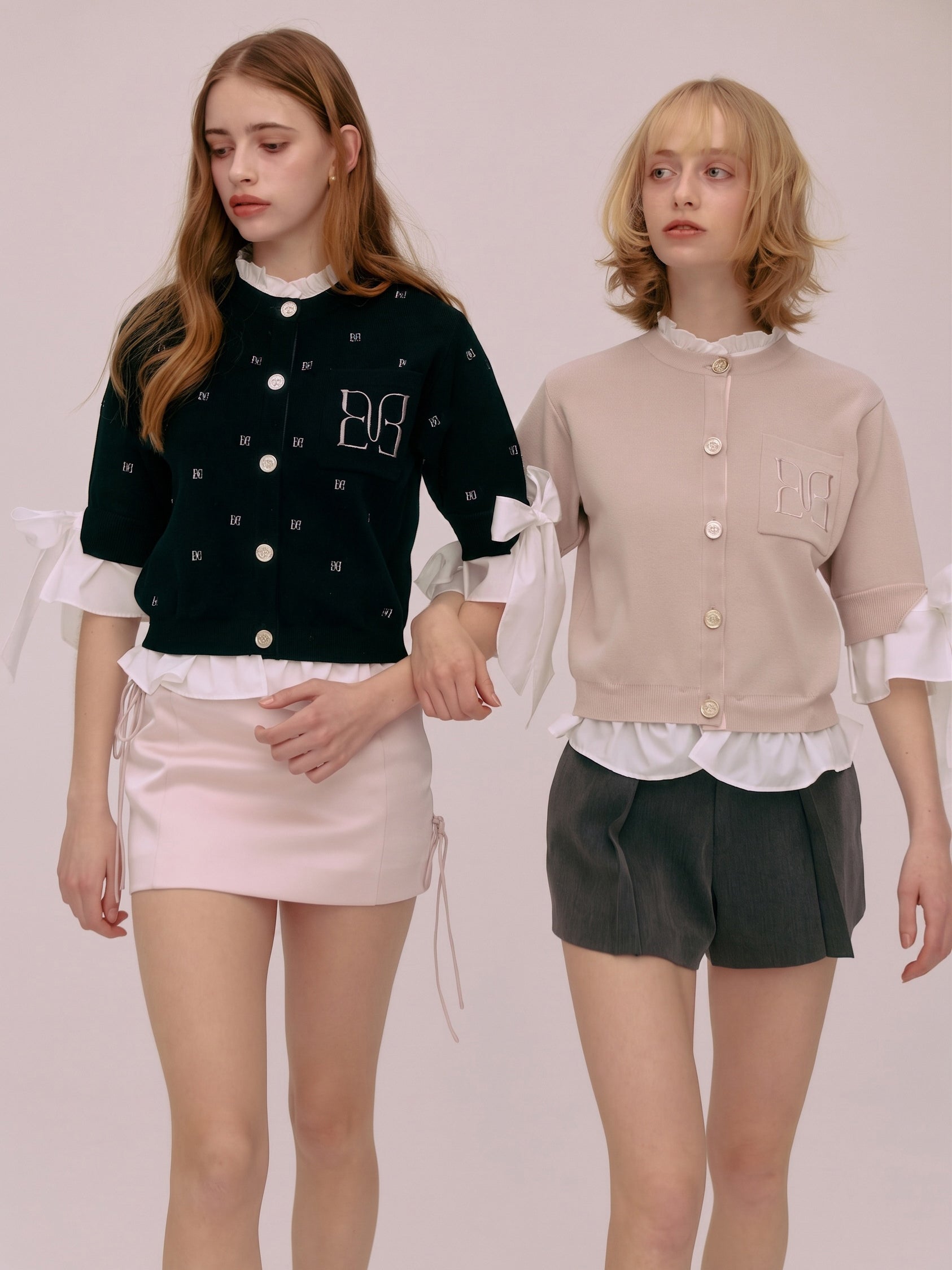 PAPILLON EMBROIDERY ATTACHED CARDIGAN