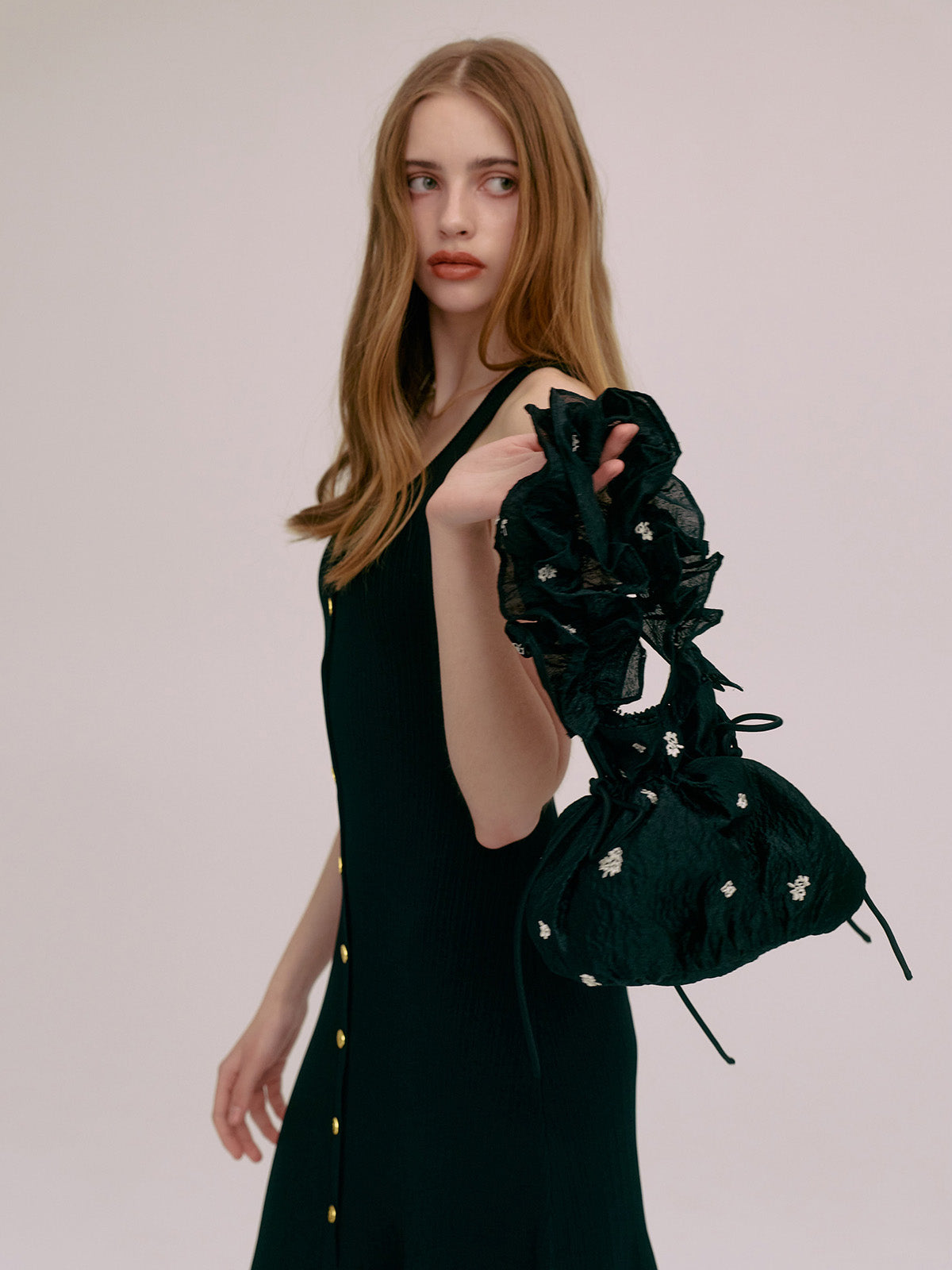 ASSIETTE BUTTON KNIT DRESS