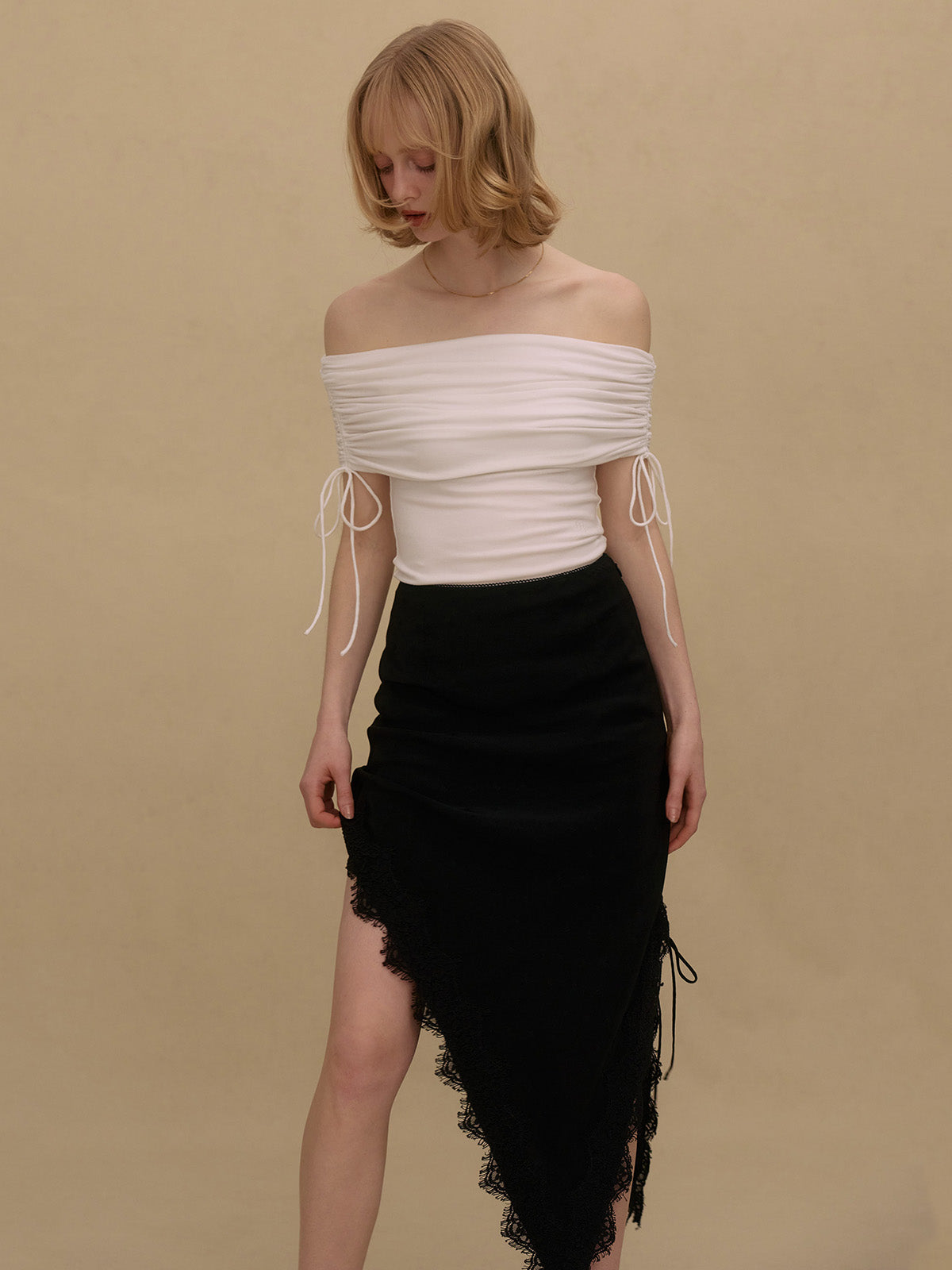 PAPILLON JACQUARD SKIRT