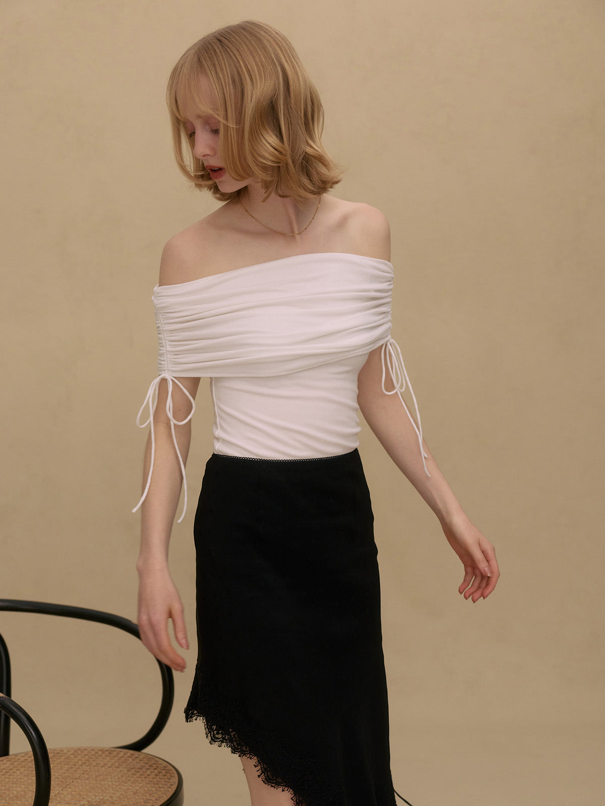 PAPILLON JACQUARD SKIRT
