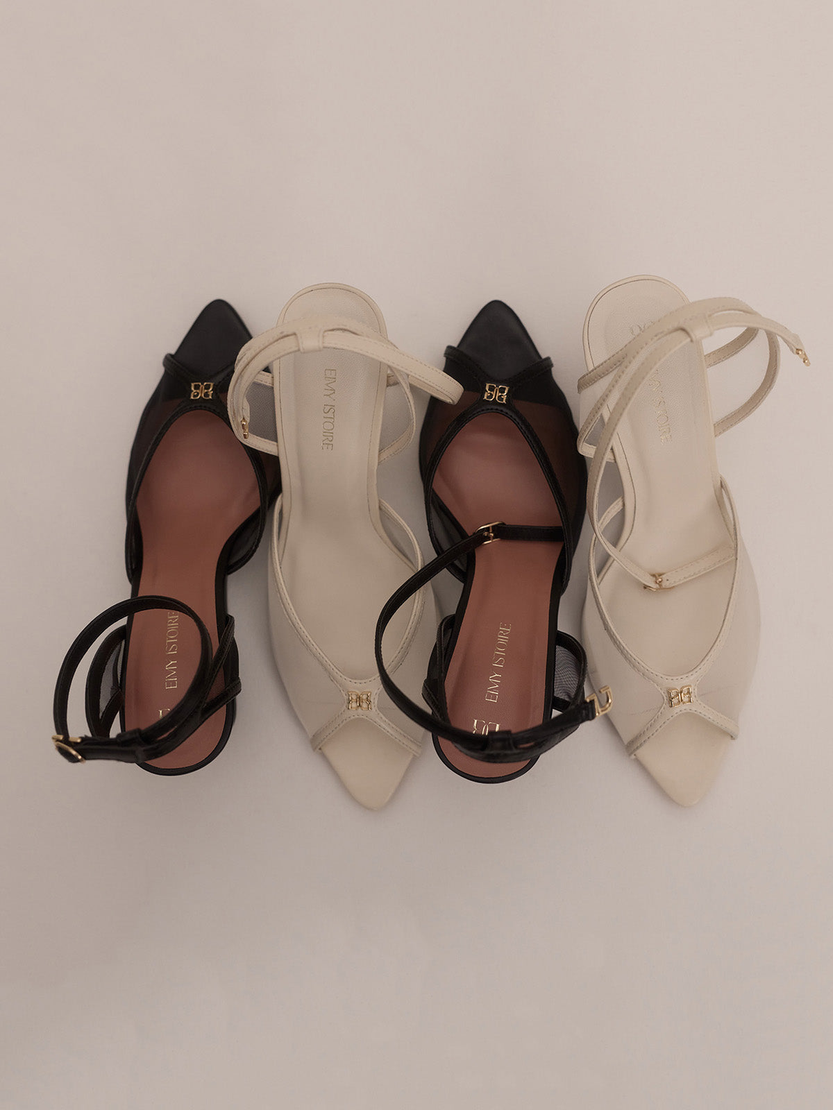 靴 EIMY ISTOIRE PAPILLON SHEER SANDALS PAPILLON SHEER SANDALS