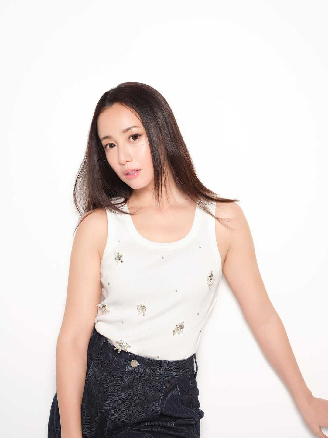 LOOK 006 TRÈSOR TANK & JANE WIDE DENIM 沢尻エリカ