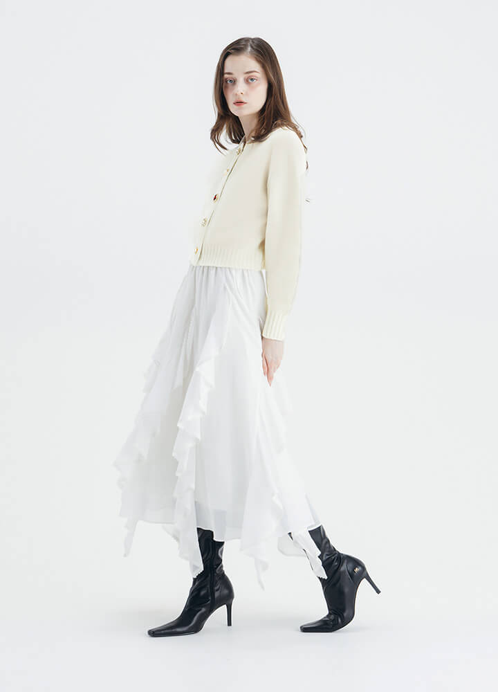 BIJOU KNIT CARDIGAN 着用イメージ