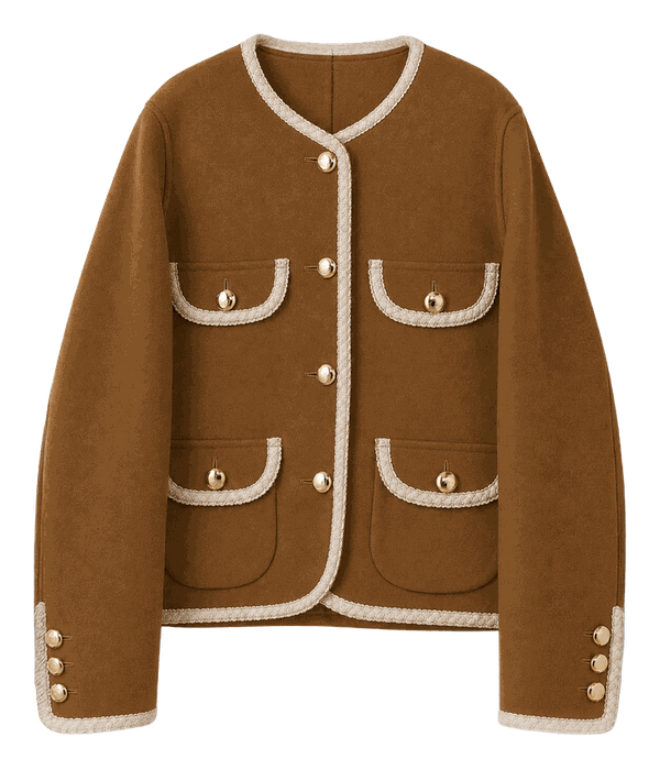 CAMELのEM GOLD BUTTON WOOL COAT