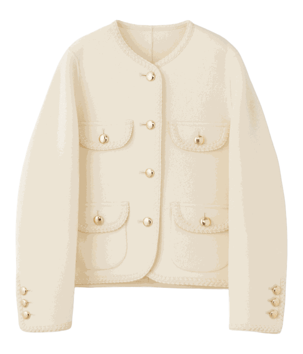 IVORYのEM GOLD BUTTON WOOL COAT
