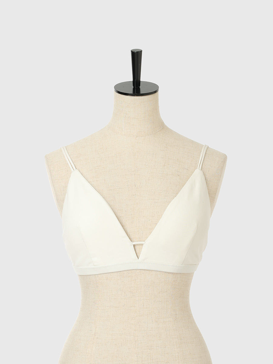 バックオープンプランジブラキャミソール