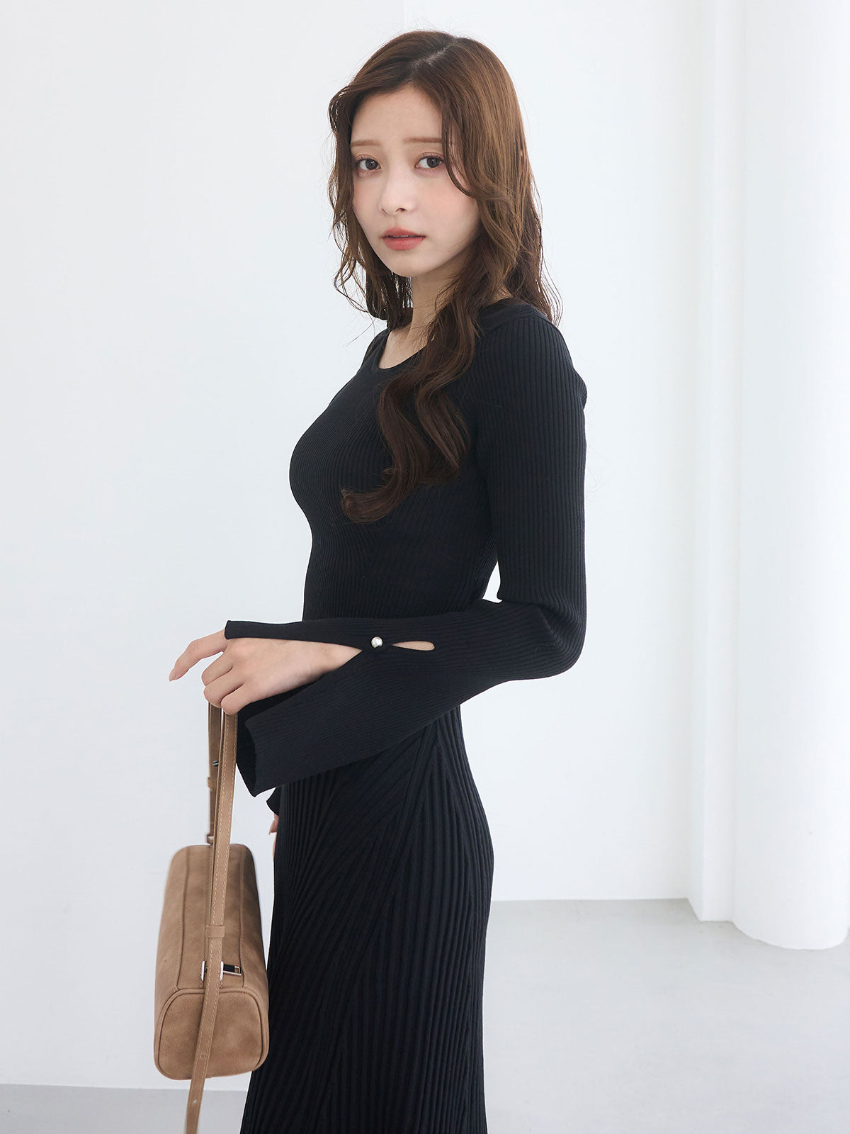 eimy golf 新品　チドリハイネックワンピース ブラック エイミーイストワール EIMY ISTOIRE チドリハイネックワンピース