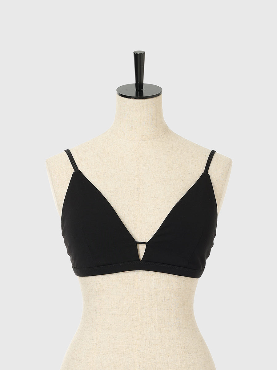 バックオープンプランジブラキャミソール