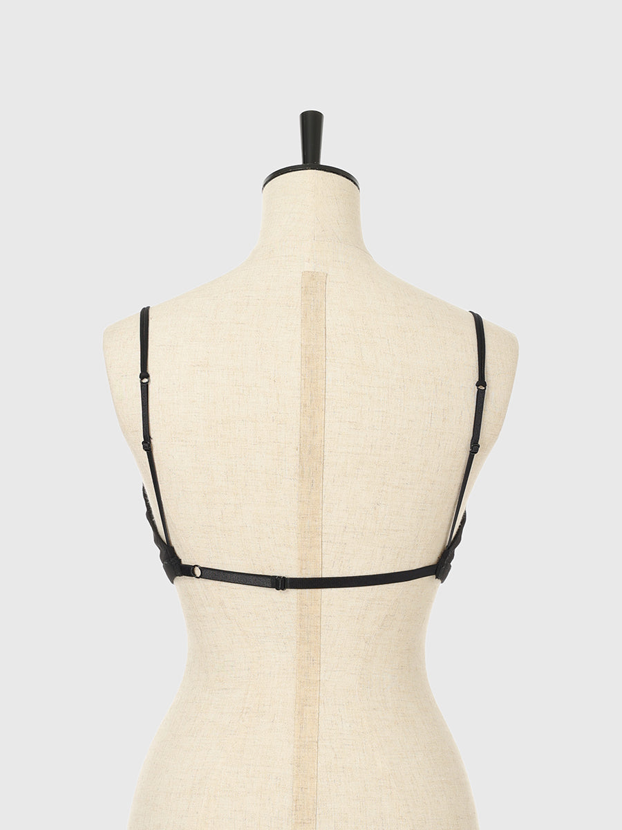 バックオープンプランジブラキャミソール