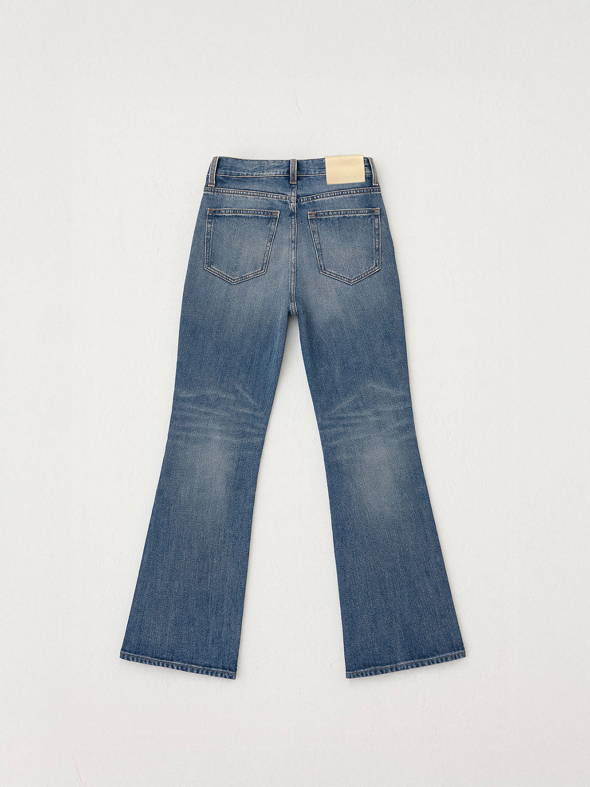 スリムフレアデニムパンツ