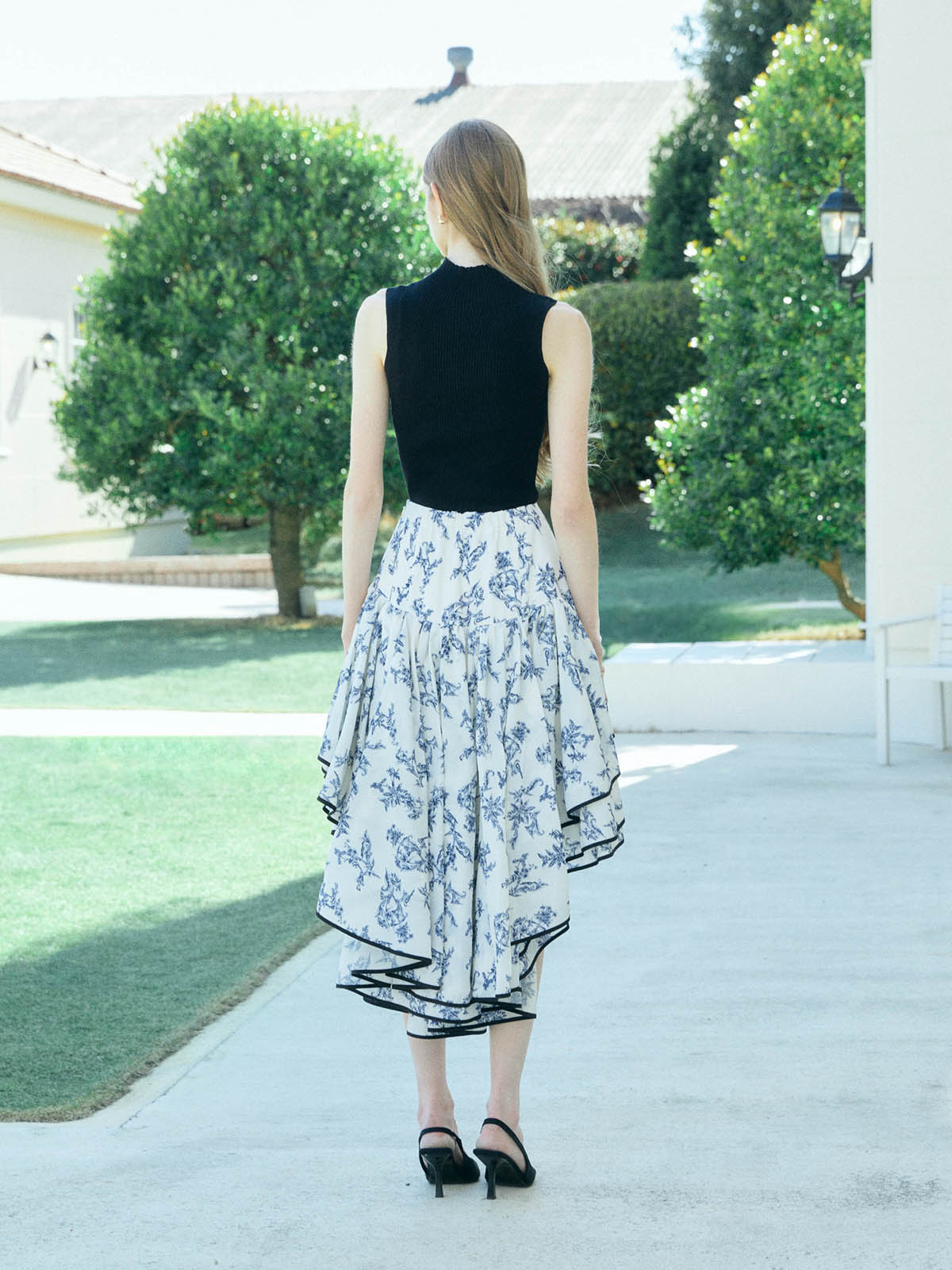 スカート EIMY ISTOIRE BACK LONG JOUY SKIRT BACK LONG JOUY SKIRT