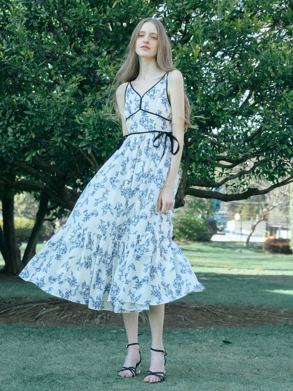 SIDE RIBBON JOUY DRESS