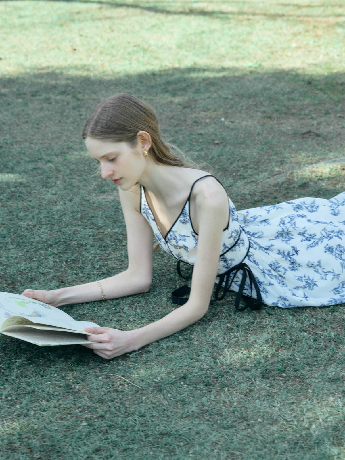 SIDE RIBBON JOUY DRESS