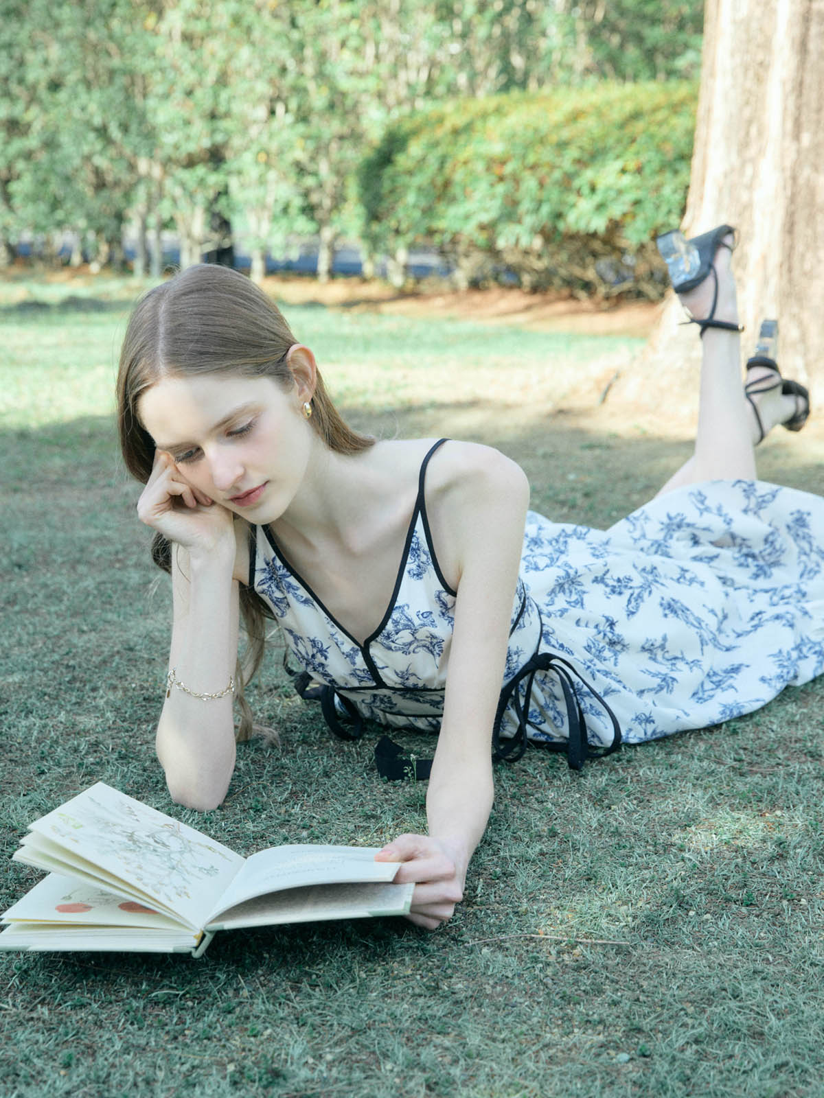 SIDE RIBBON JOUY DRESS