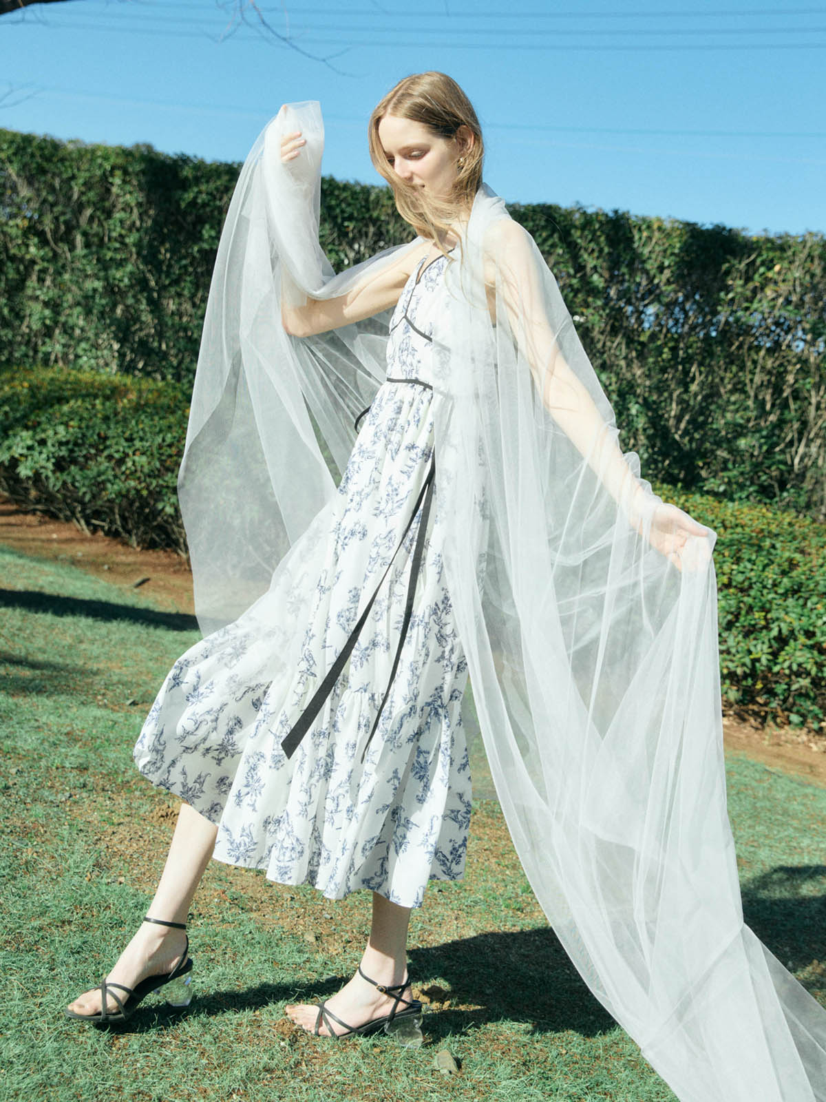 ワンピース EIMY ISTOIRE SIDE RIBBON JOUY DRESS SIDE RIBBON JOUY DRESS