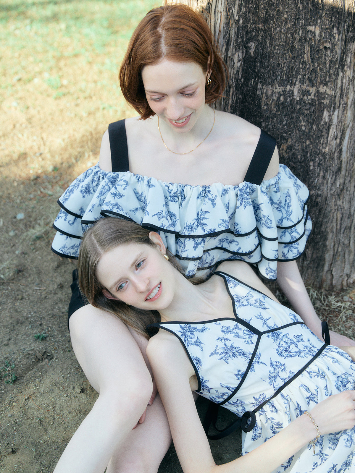 SIDE RIBBON JOUY DRESS