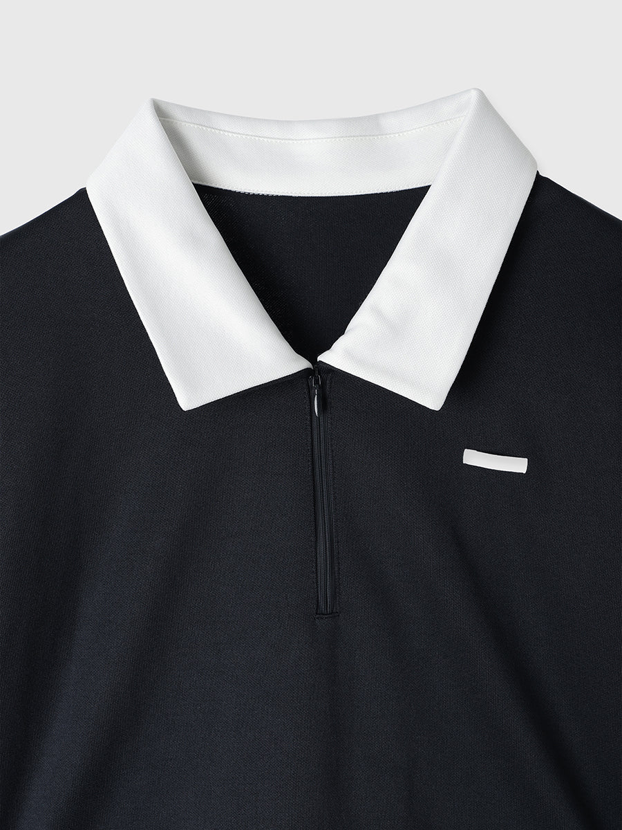 ハーフジップトップスストレートスカートSETUP