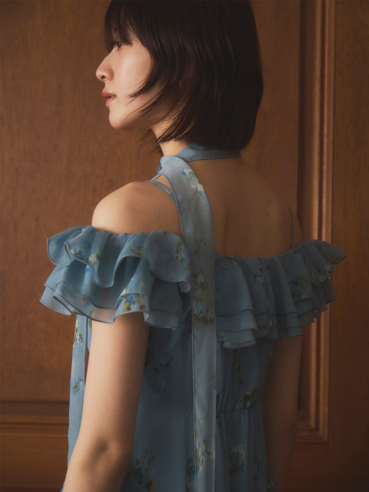 フラワーシフォンドレス