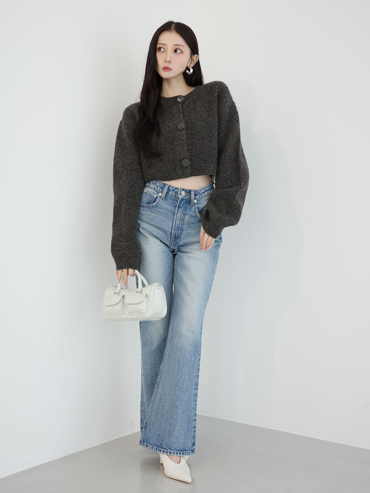 MODEL:160cm／COLOR:LIGHT BLUE／SIZE:23