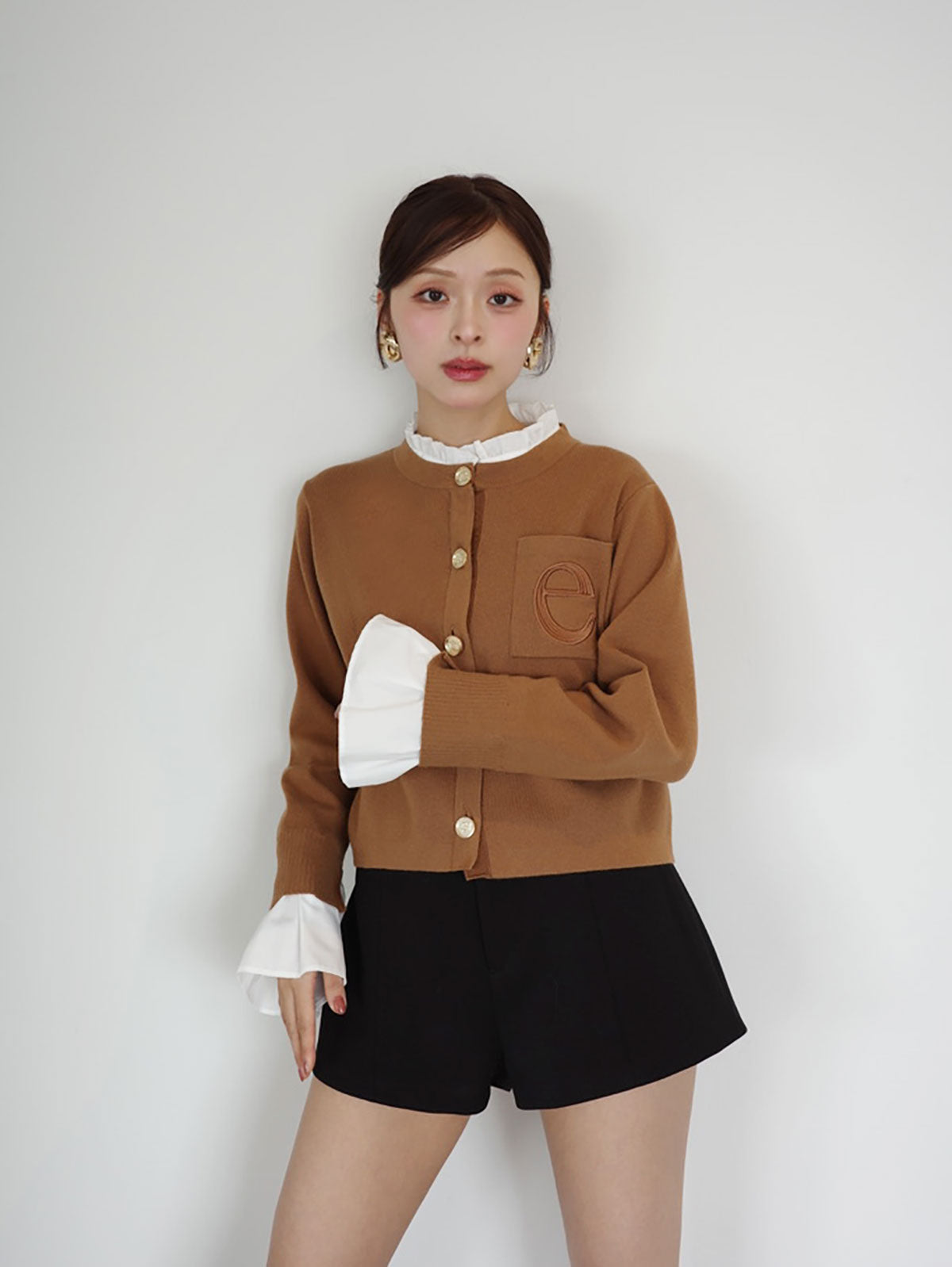 【1.14 New Color】Attached collar カーディガン