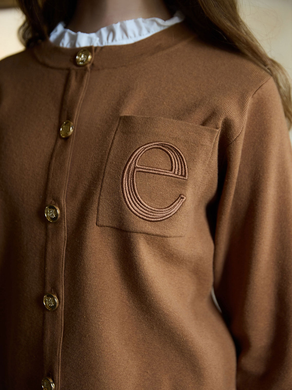 【New Color】Attached collar ニットジャケット