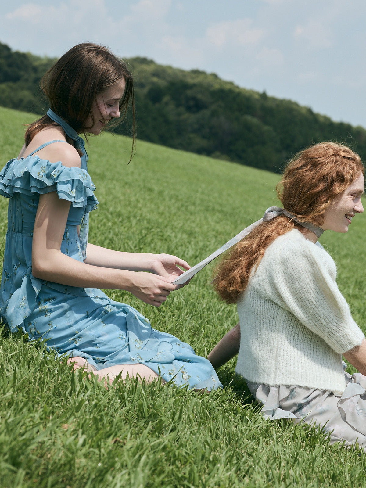 フラワーシフォンドレス